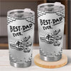 Custom 3D Inflated Effect Printed Tumbler - Personalized Father's Day Birthday Gifts For Dad, Grandpa - Strong Coffee, Strong Dad