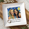 Custom Photo Jewelry Dish - Personalized Best Friend Birthday Gifts For Women, Besties, Sisters, BFF - Treasured Moments, Timeless Friendship
