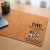 Custom Desk Mat - Personalized Father's Day Gifts For Dog Cat Lovers, Dog Dad And Mom, Cat Owners - Pet Hair Everywhere