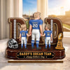 Custom 2-Layered Wooden Plaque - Personalized Father's Day Gifts For Dad, Grandpa, American Football Lovers, Sports Fans, Sports Lovers - Game Day Starts Here