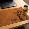 Custom Photo Desk Mat - Personalized Birthday Gifts For Dog Cat Lovers, Dog Dad And Mom, Cat Owners - Paws Make Life Sweeter