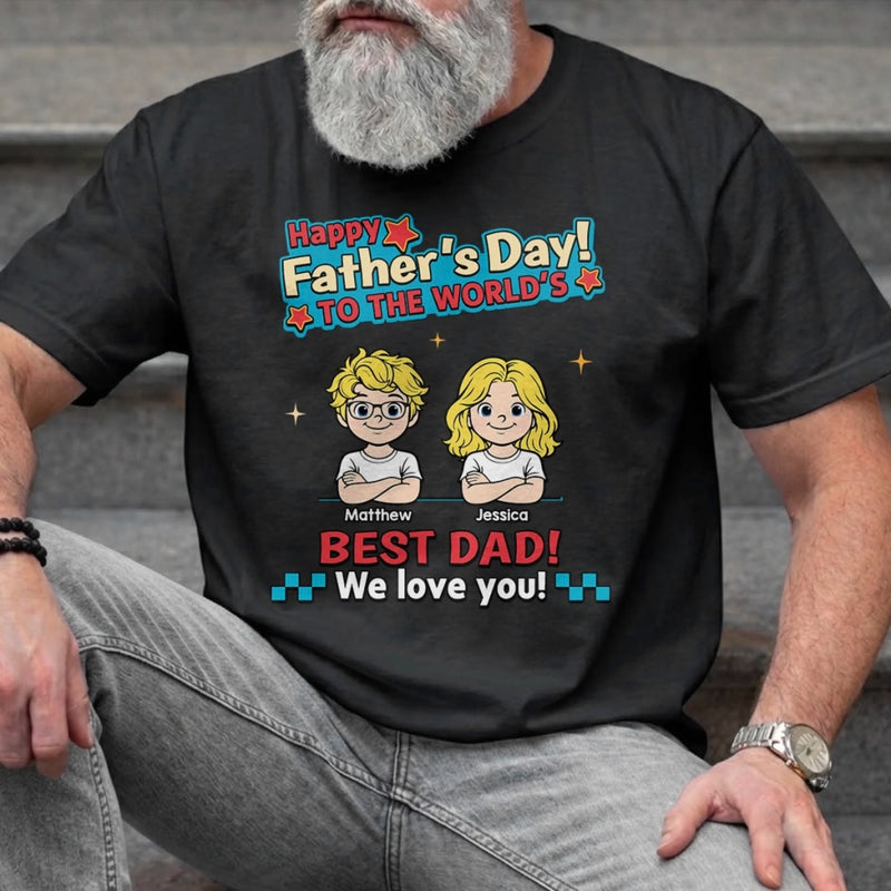 Custom Unisex T-shirt, Hoodie - Personalized Father's Day Birthday Gifts For Dad, Grandpa - Dad’s Most Favorite Child