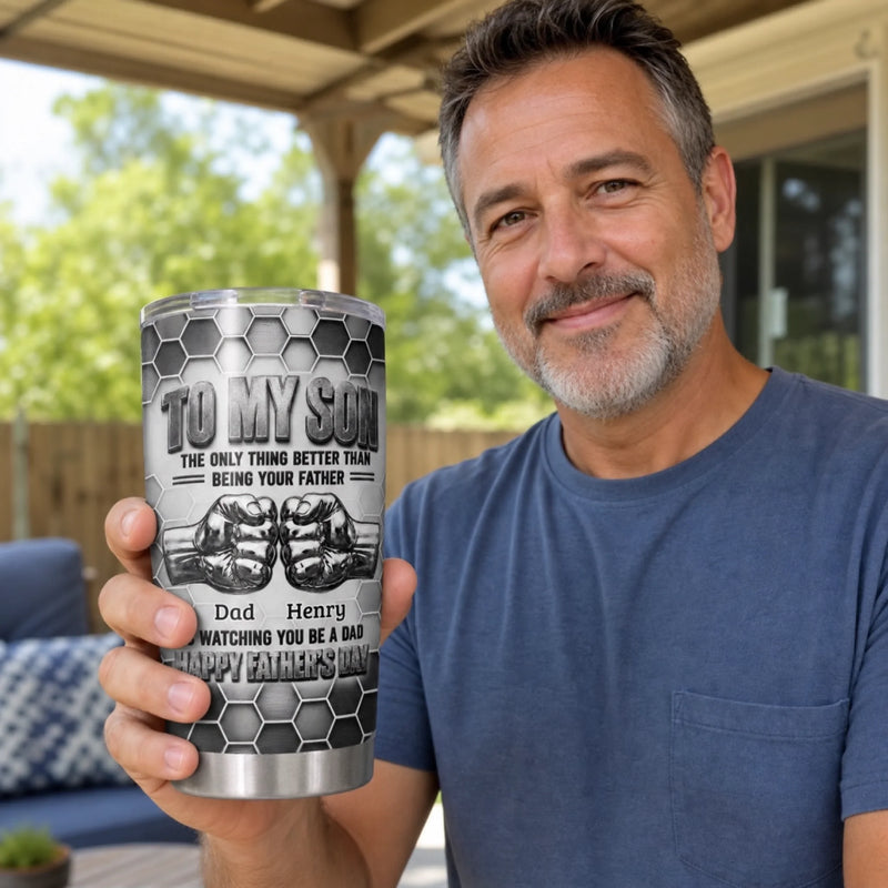 Custom Tumbler - Personalized Father's Day Birthday Gifts For Son - Never Forget How Loved You Are