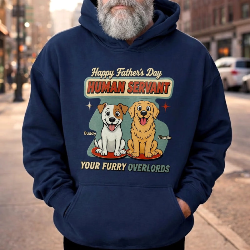 Custom Unisex T-shirt, Hoodie - Personalized Father's Day Birthday Gifts For Dog Lovers, Dog Dad - The Real Boss Has Paws