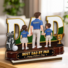 Custom 2-Layered Wooden Plaque - Personalized Father's Day Birthday Golf Gifts For Dad, Grandpa - Golf Days Good Vibes