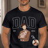 Custom Photo T-shirt, Hoodie - Personalized Father's Day Birthday Gifts For Dad, Grandpa - Dad Is The Heart Of Home
