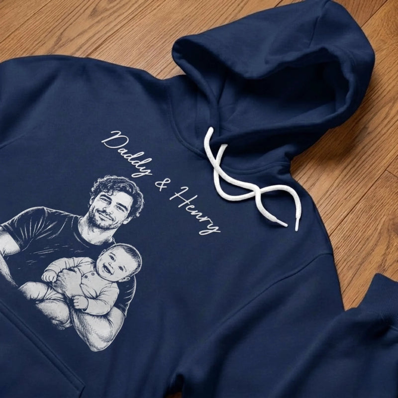 Custom Photo T-shirt, Hoodie - Personalized Father's Day Birthday Gifts For Dad, Grandpa, Husband - Family Man Forever