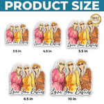 Custom Photo Acrylic Fridge Magnet - Personalized Best Friend Birthday Gifts For Women, Besties, Sisters, BFF - Chibi Version Of Us