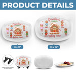 Grandma's Cookie Tasting Crew - Family Personalized Custom Platter - Christmas Gift For Mom, Grandma
