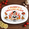 Custom Platter - Personalized Father's Day Birthday Gifts For Dad, Grandpa - King Of The Grill