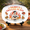 Custom Platter - Personalized Father's Day Birthday Gifts For Dad, Grandpa - King Of The Grill