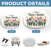 Grandma Makes Life Bloom With Love - Family Personalized Custom Platter - Gift For Mom, Grandma