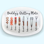 Your Love Was The Foundation Of My Life - Family Personalized Custom Platter - Father's Day, Gift For Dad, Grandpa, Grill Masters