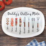 Your Love Was The Foundation Of My Life - Family Personalized Custom Platter - Father's Day, Gift For Dad, Grandpa, Grill Masters