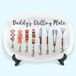 Your Love Was The Foundation Of My Life - Family Personalized Custom Platter - Father's Day, Gift For Dad, Grandpa, Grill Masters