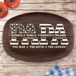 Custom Name Dad Gifts for Father - Personalized Platter