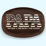 Custom Name Dad Gifts for Father - Personalized Platter
