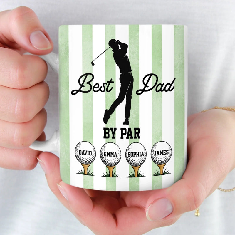 Custom Mug - Personalized Father's Day Birthday Golf Gifts For Dad, Grandpa - Swing Easy Enjoy Life