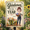 Custom Home Decor Metal Sign - Personalized  Birthday Garden Gifts For Gardeners - Greenery Is My Therapy