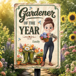 Custom Home Decor Metal Sign - Personalized  Birthday Garden Gifts For Gardeners - Greenery Is My Therapy