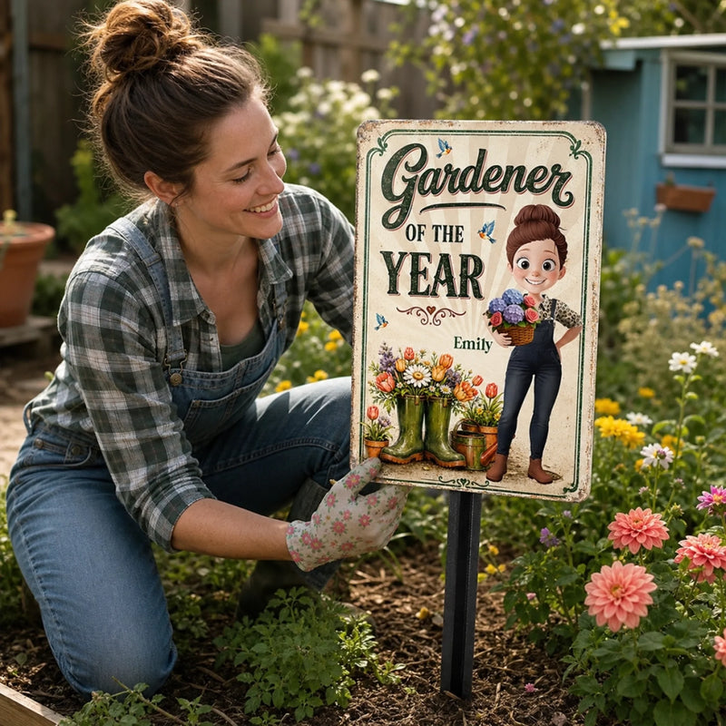 Custom Home Decor Metal Sign - Personalized  Birthday Garden Gifts For Gardeners - Greenery Is My Therapy
