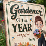 Custom Home Decor Metal Sign - Personalized  Birthday Garden Gifts For Gardeners - Greenery Is My Therapy