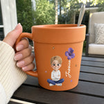Custom Plant Pot Ceramic Mug - Personalized Birthday Garden Gifts For Gardeners - My Little Green World