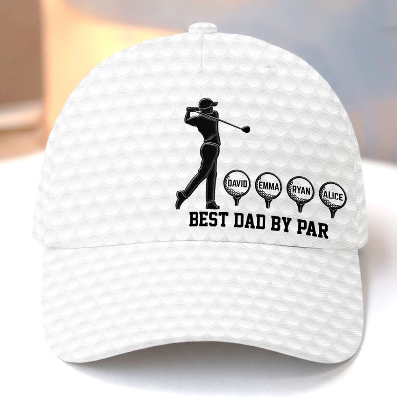 Custom Hat, All Over Print Classic Cap - Personalized Father's Day Birthday Golf Gifts For Dad, Grandpa - Good Swings Good Days