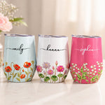 Custom Wine Tumbler - Personalized Best Friend Birthday Gifts For Women, Besties, Sisters, BFF, Family, Yourself - Self Love Sip Club