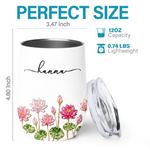 Custom Wine Tumbler - Personalized Best Friend Birthday Gifts For Women, Besties, Sisters, BFF, Family, Yourself - Self Love Sip Club