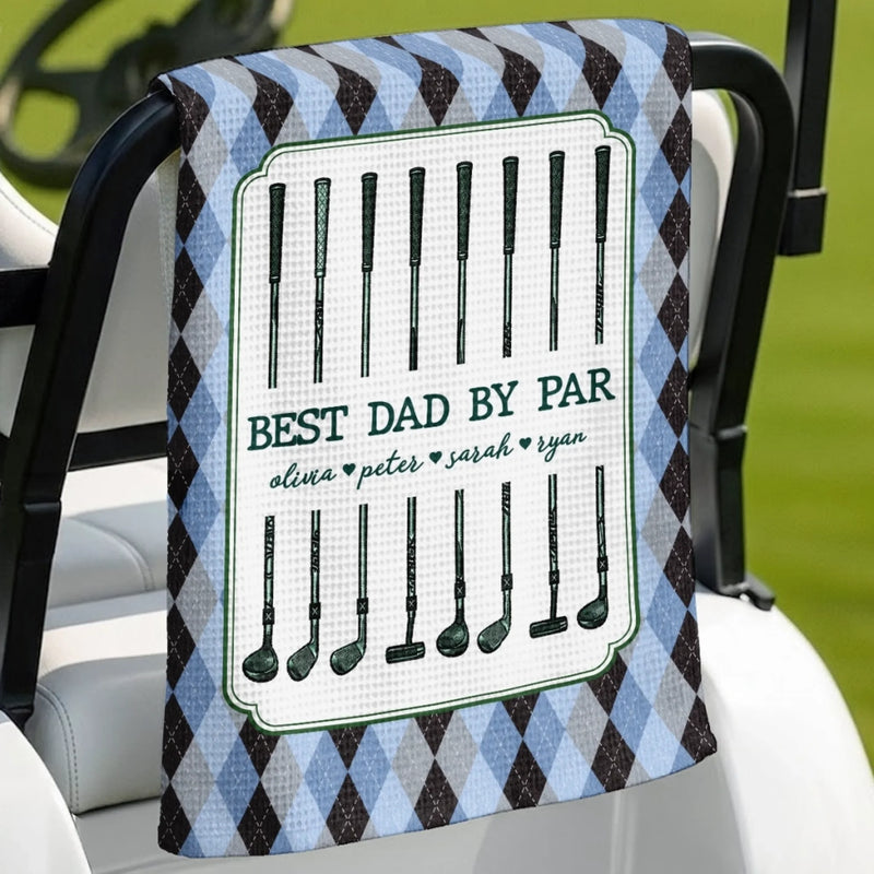 Custom Golf Towel - Personalized Father's Day Birthday Golf Gifts For Dad, Grandpa - Chasing Birdies All Day