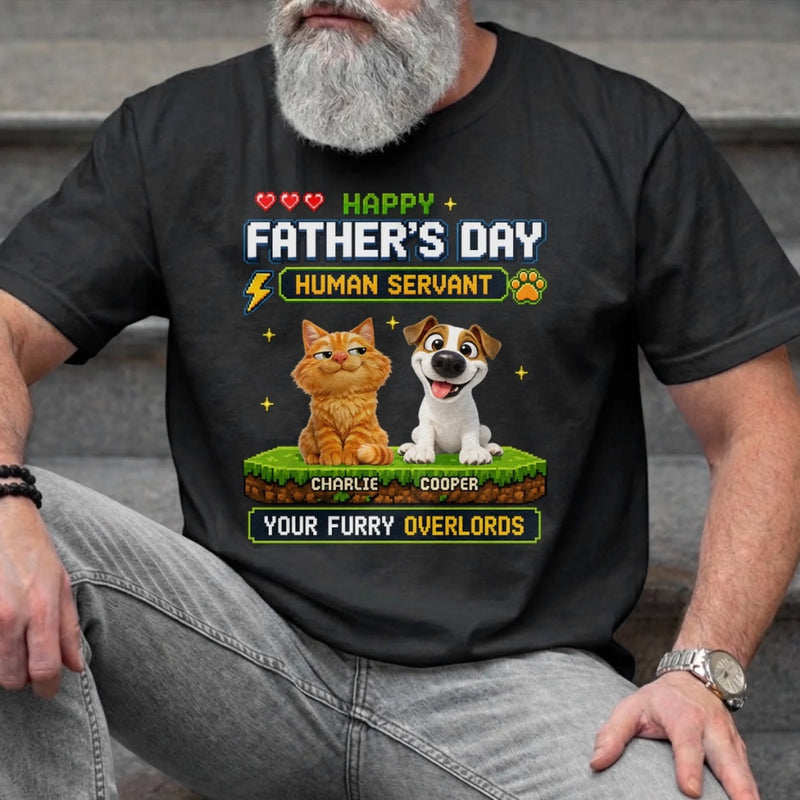 Custom Unisex T-shirt, Hoodie - Personalized Father's Day Birthday Gifts For Dog Cat Lovers, Dog Dad, Cat Owners - Owned & Operated By Paws