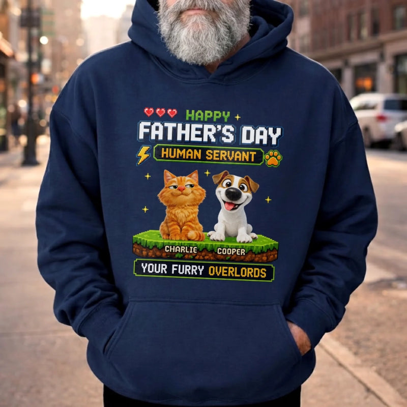 Custom Unisex T-shirt, Hoodie - Personalized Father's Day Birthday Gifts For Dog Cat Lovers, Dog Dad, Cat Owners - Owned & Operated By Paws