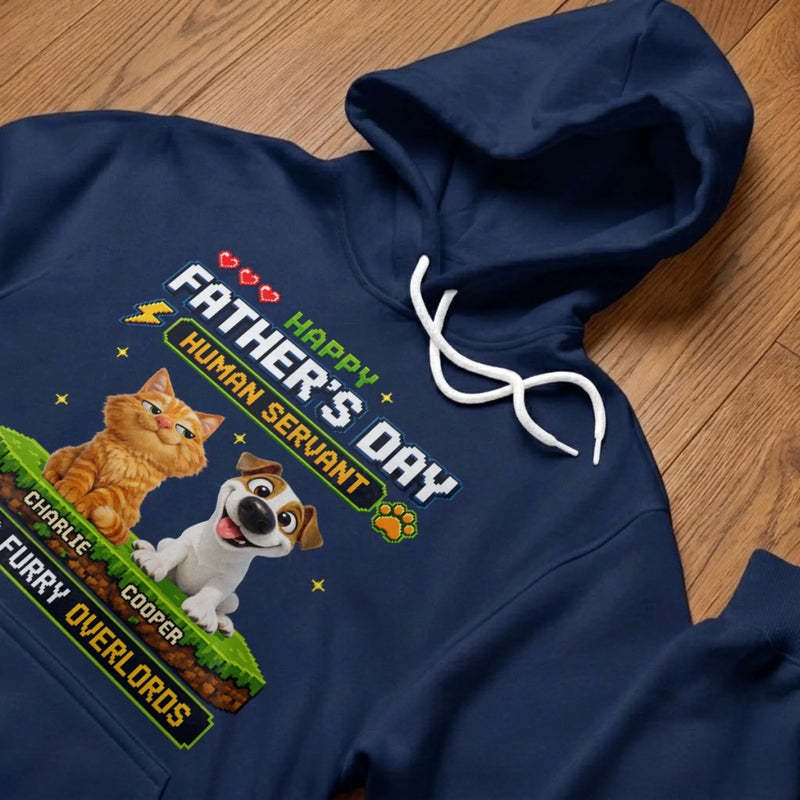 Custom Unisex T-shirt, Hoodie - Personalized Father's Day Birthday Gifts For Dog Cat Lovers, Dog Dad, Cat Owners - Owned & Operated By Paws