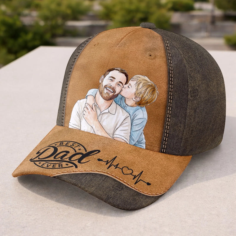 Custom Photo Cap - Personalized Father's Day Birthday Gifts For Dad, Grandpa - Dad Mode Activated