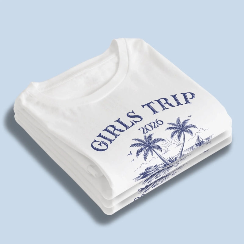 Custom T-shirt, Premium T-shirt, Hoodie - Personalized Summer Vacation And Travel Gifts For Best Friends, Family - Forever A Beach Girl