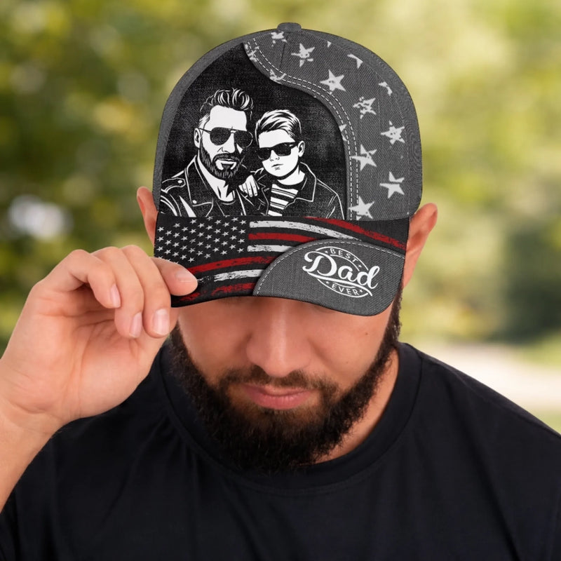 Custom Photo Cap - Personalized Father's Day Birthday Gifts For Dad, Grandpa - Forever Proud Of You