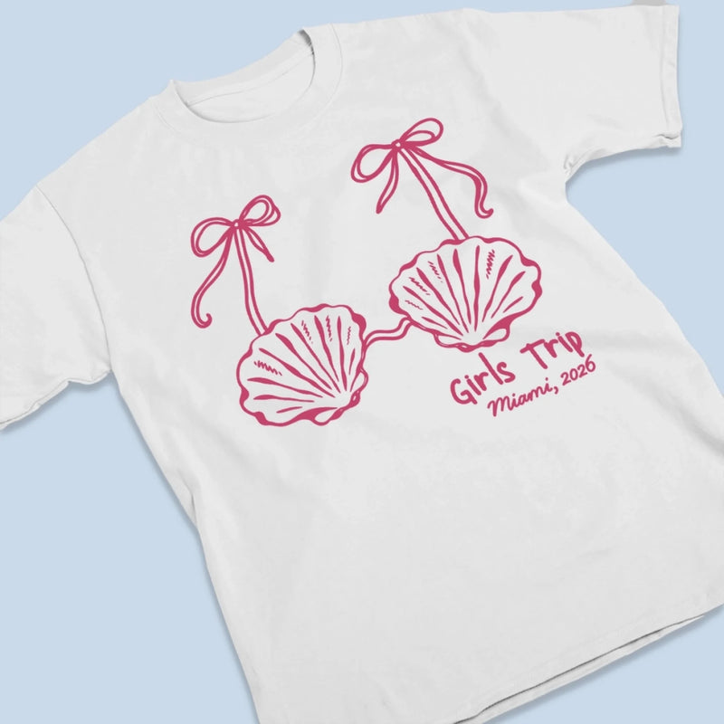 Custom T-shirt, Premium T-shirt, Hoodie - Personalized Summer Vacation And Travel Gifts For Best Friends, Family - Forever Your Island Girls