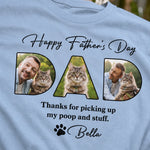 Custom Photo Life Is Better With You Dad - Dog Personalized Custom Unisex T-shirt, Premium T-shirt, Hoodie - Father's Day, Gift For Dad, Dog Lovers, Pet Owners, Pet Lovers