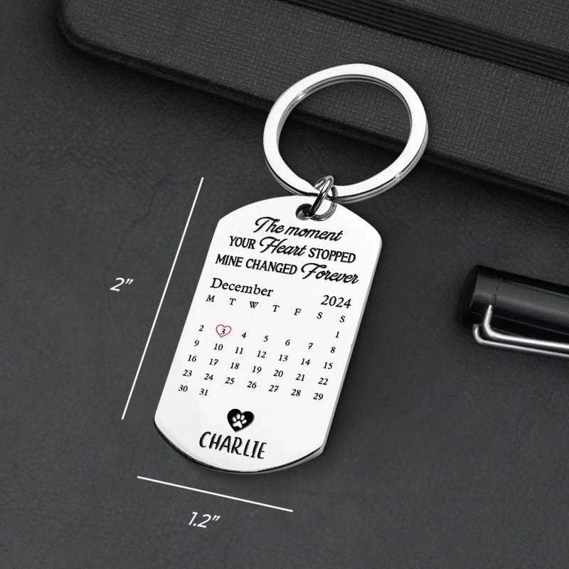 Custom Photo Keychain - Personalized Pet Memorial  Gifts For Dogs, Cats - A Loyal Heart Never Fades