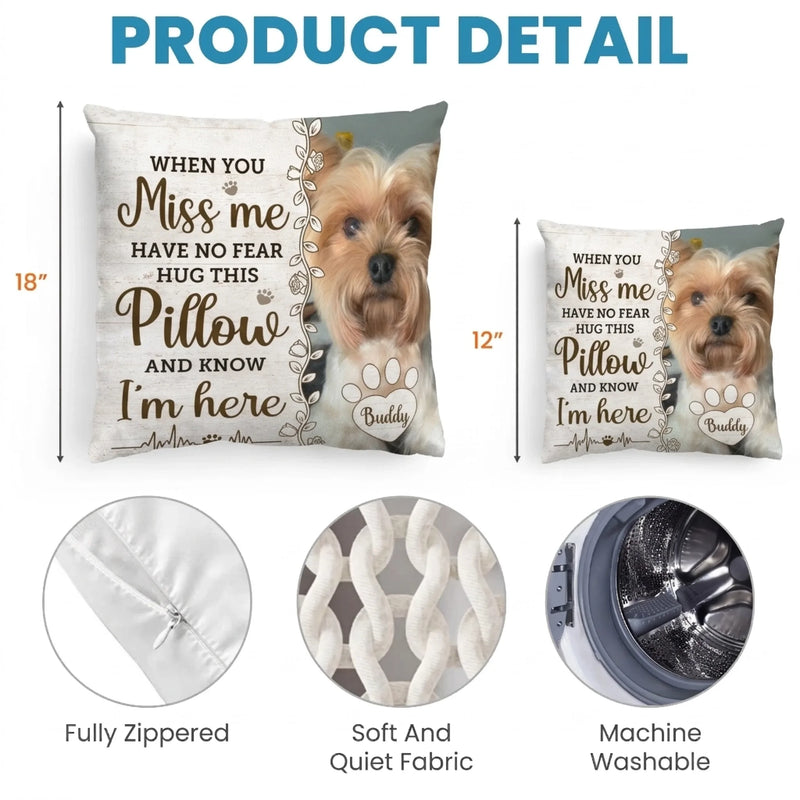 Custom Photo Four Paws, One Heart - Memorial Personalized Custom Pillow - Sympathy Gift For Pet Owners, Pet Lovers