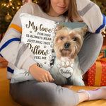 Custom Pet Photo Memorial Gifts for Dog Lovers - Personalized Pillow