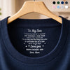 Custom Inside Neck Print T-Shirt - Personalized Father's Day Birthday Gifts For Son - Future Looks Good On You