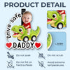 Custom Photo Acrylic Car Visor Clip - Personalized Father's Day Gifts For Dad, Grandpa - Riding Into Happy Memories