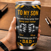 Custom Tumbler - Personalized Father's Day Birthday Gifts For Son - Always My Boy Forever My Hero