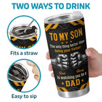 Custom Tumbler - Personalized Father's Day Birthday Gifts For Son - Always My Boy Forever My Hero