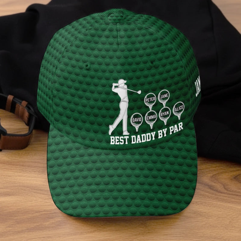 Custom Hat, All Over Print Classic Cap - Personalized Father's Day Birthday Golf Gifts For Dad, Grandpa - Good Swings Good Days