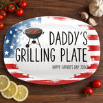 Custom Platter - Personalized Father's Day Birthday Gifts For Dad, Grandpa, Grillers - Built On Food And Love