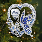 Custom Acrylic Ornament - Personalized Christmas Memorial Sympathy Gifts For Loss Of Mom, Dad - Love Echoes Through Time