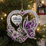 Custom Acrylic Ornament - Personalized Christmas Memorial Sympathy Gifts For Loss Of Mom, Dad - Love Echoes Through Time